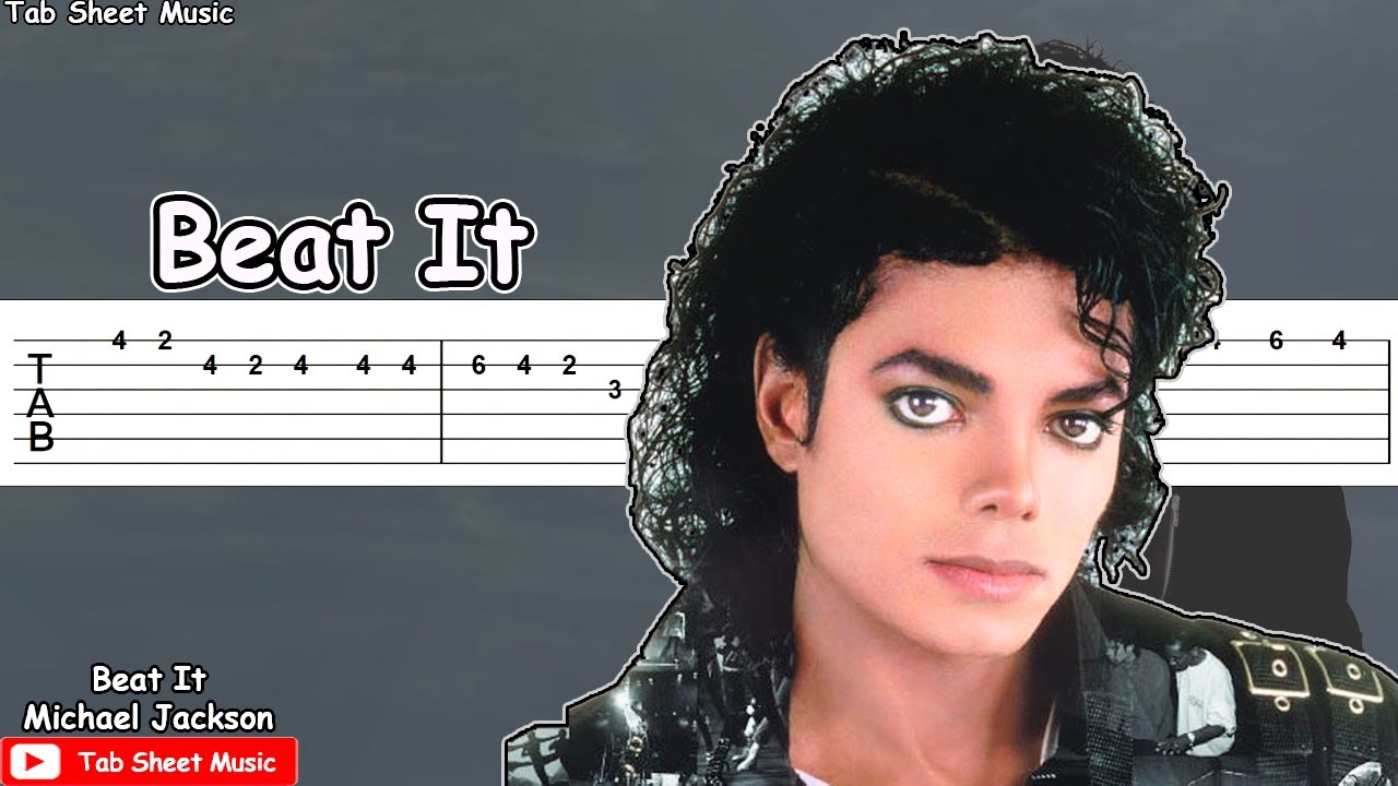 Michael Jackson Beat It Guitar Tutorial Tab Sheet Music