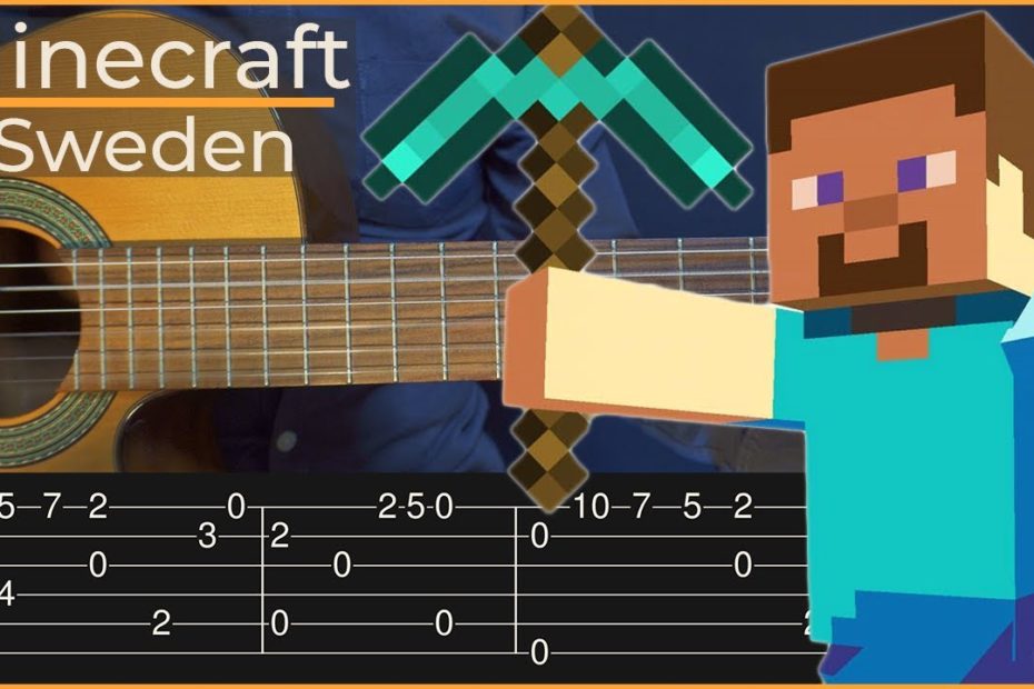 Minecraft - Sweden (Simple Guitar Tab)