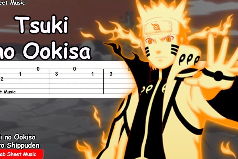 Naruto Shippuden OP 14 - Tsuki no Ookisa Guitar Tutorial