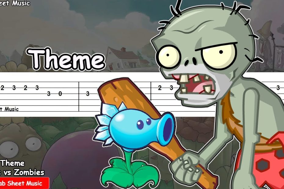 Plants vs Zombies - Main Theme Guitar Tutorial