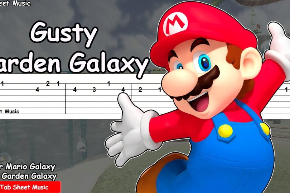 Super Mario Galaxy - Gusty Garden Galaxy Guitar Tutorial