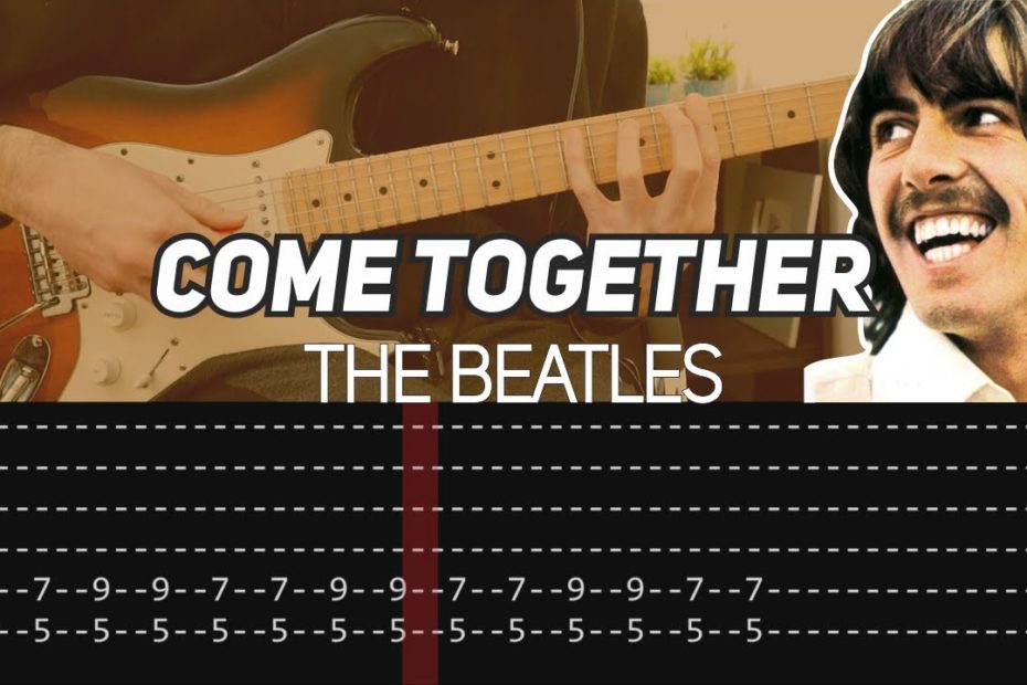 The Beatles - Come Together (Guitar lesson with TAB)