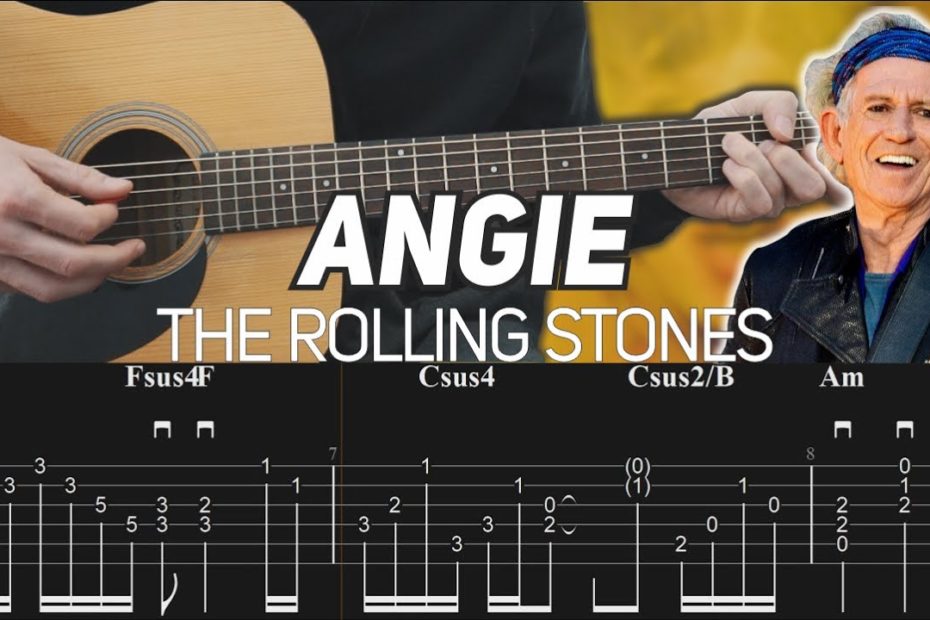 The Rolling Stones - Angie (Guitar Lesson with TAB)