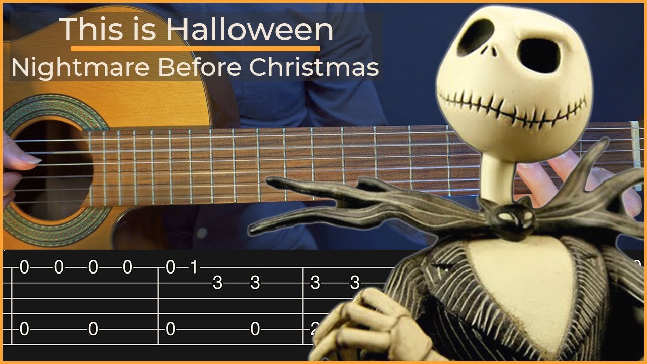 This is Halloween Nightmare Before Christmas (Simple Guitar Tab